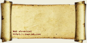 Jakov Binjić vizit kartica